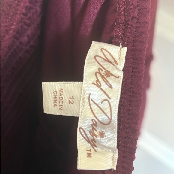 Maroon Polka Dot Dress - Picture 6 of 6